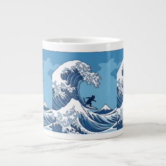 Tasse Surf's Up, Kanagawa – Le Chat Surfeur de la Grande