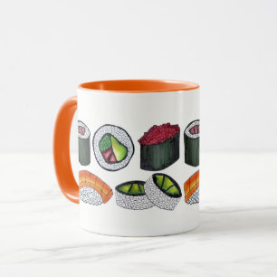 Tasse Sushi California Spicy Thon Roll Japonais Nourritu
