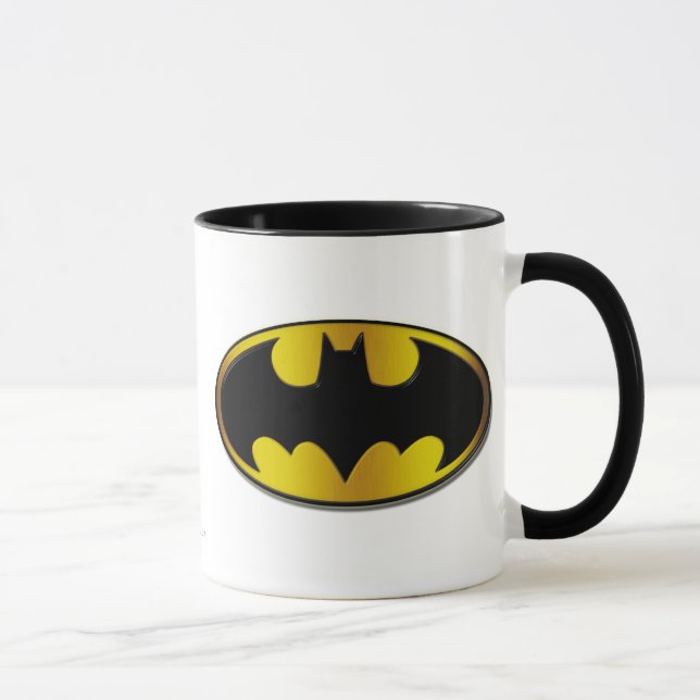 Tasse Symbole Batman | Logo de dégradé ovale (Droite)