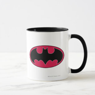 Tasse Symbole Batman   Logo noir rouge