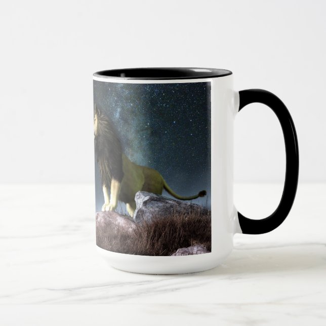 Tasse Symbole de zodiaque de Lion (Droite)