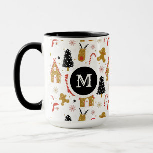 Tasse Symboles de Noël colorés mignons Motif