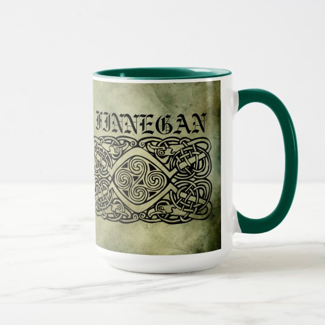 Tasse symboles sacrés de nom de famille irlandais (Droite)
