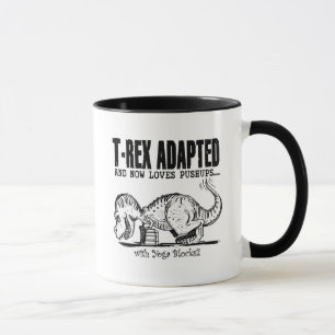 Tasse T-Rex aime des pousées