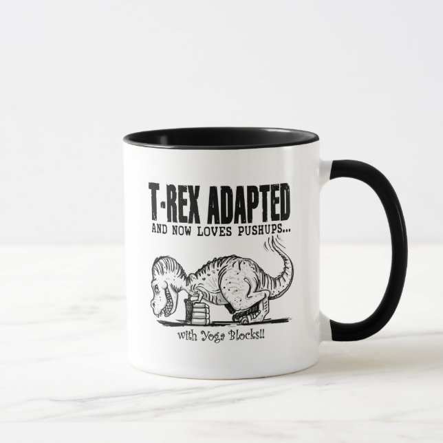 Tasse T-Rex aime des pousées (Droite)