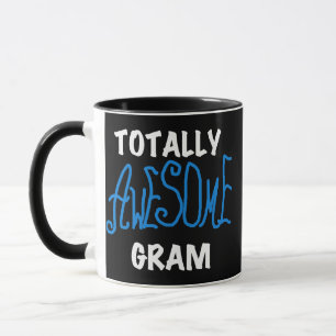 Tasse T-shirts bleus et cadeaux de gramme totalement