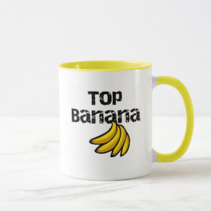 Tasse T-shirts et cadeaux de banane supérieure