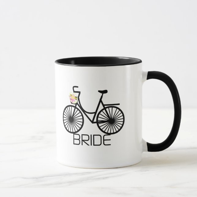 Tasse T-shirts et cadeaux de jeune mariée de bicyclette (Droite)
