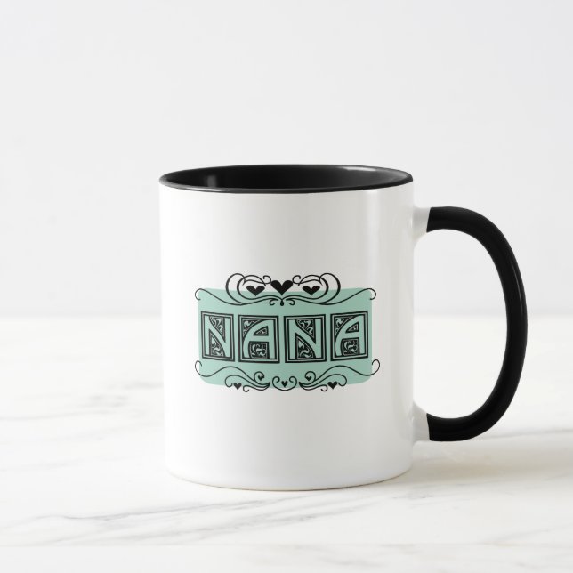 Tasse T-shirts et cadeaux de Nana de plaque signalétique (Droite)