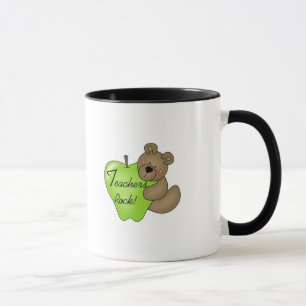 Tasse T-shirts et cadeaux de roche de professeurs d'ours
