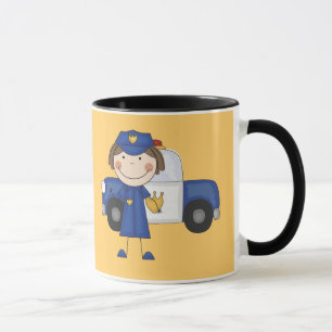 Tasse T-shirts et cadeaux femelles de policier
