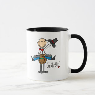 Tasse T-shirts et cadeaux hauts étourdis de cowboy