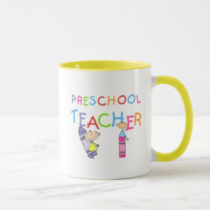 Tasse T-shirts et cadeaux préscolaires de professeur de