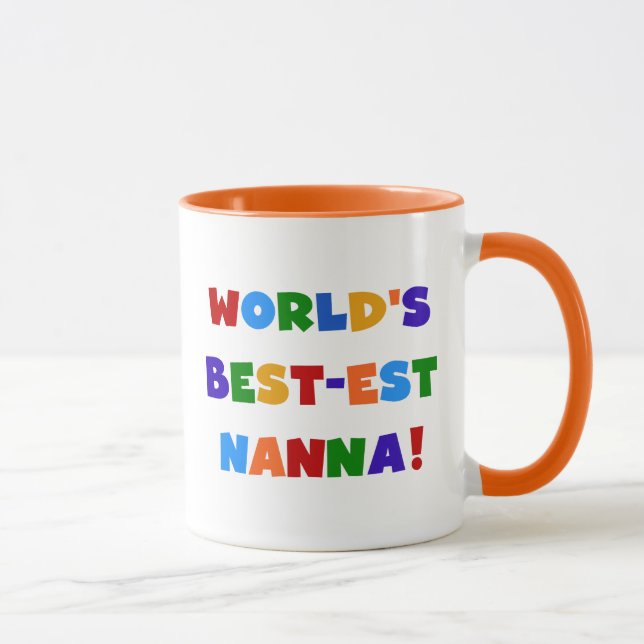 Tasse T-shirts lumineux de Meilleur-est Nanna de (Droite)