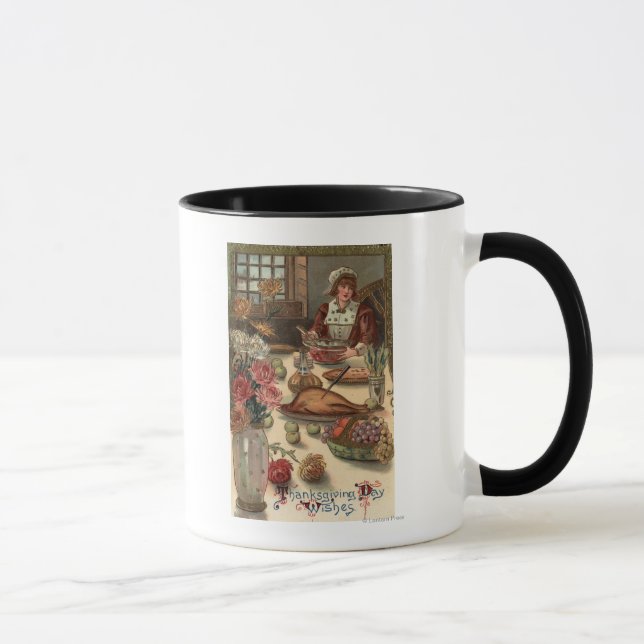 Tasse Table d'une femme pèlerine (Droite)