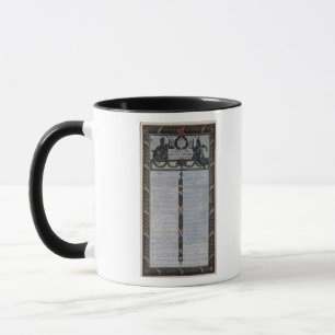 Tasse Tableau de la déclaration des droites de l'homme
