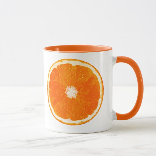 Tasse Tableau numérique en tranche orange (Droite)