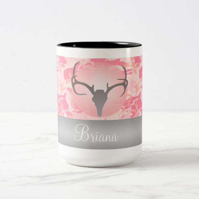 Tasse tachetée de Camo de rose d'andouillers de (Centre)