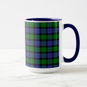 Tasse Tartan bleu et vert