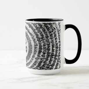 Tasse tasse, bourdonnement de padme de l'Inde, OM mani