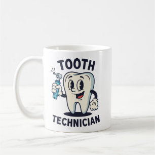 Tasse Technicien Dentaire Drôle Cadeaux Rétro Labo