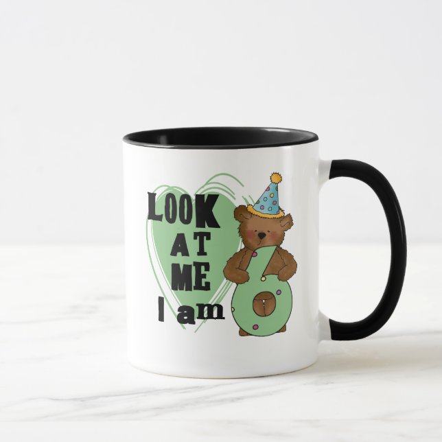 Tasse Teddy Bear I'm 6 Anniversaire T-shirts et cadeaux (Droite)