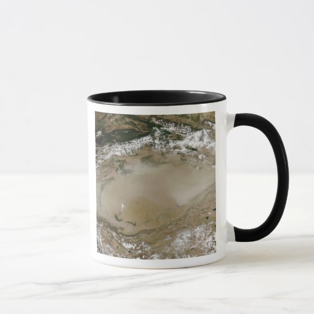 Tasse Tempête de poussière dans le désert de Taklimakan, (Droite)