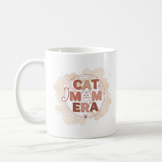 Tasse tendance de l'ère de la maman de chat (Gauche)