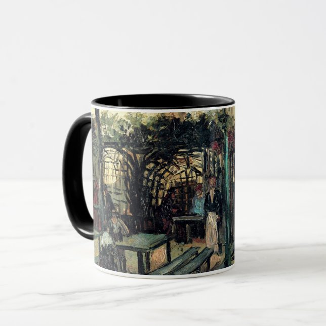 Tasse Terrasse d'un Café, Montmartre par Vincent van Gog (Devant gauche)