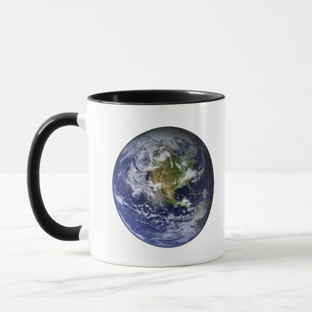 Tasse Terre entière montrant l'Amérique du Nord (Gauche)