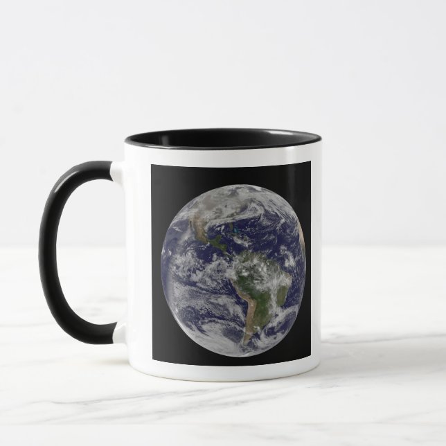 Tasse Terre entière montrant l'Amérique du Nord et l'Ame (Gauche)