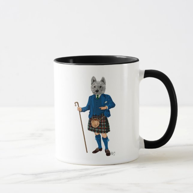 Tasse Terrier de West Highland en Kilt 3 (Droite)