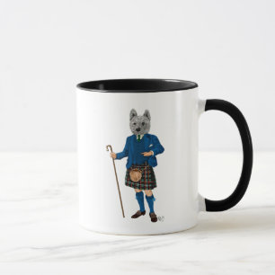 Tasse Terrier des montagnes occidental dans le kilt 3