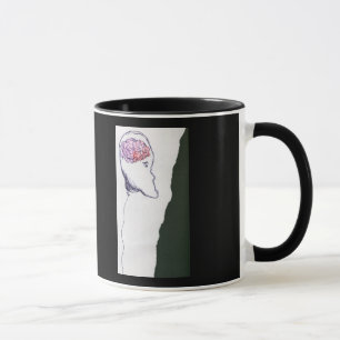 Tasse Tête de ballon, flottant, un dessin