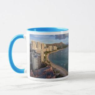 Tasse Tête de diamant, plage de Waikiki, Hawaï