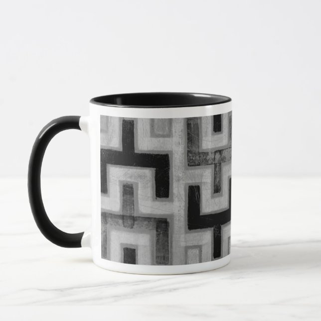 Tasse Textile de boue africain avec Motifs géométriques (Gauche)