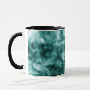 Tasse Texture de marbre vert-foncé