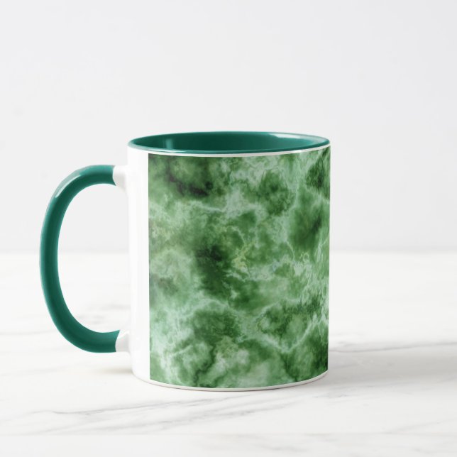 Tasse Texture de marbre verte (Gauche)