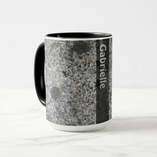 Tasse Texture de roche de granit de géologie avec de la