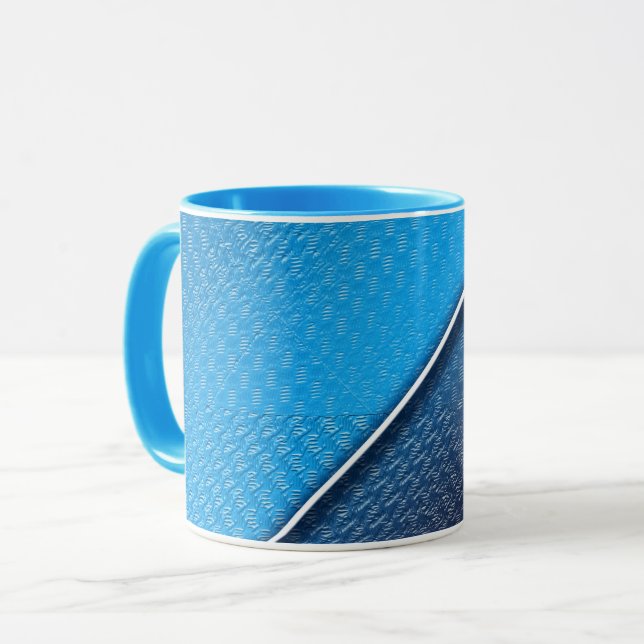 Tasse Texture extérieure balayée métallique abstraite (Devant gauche)