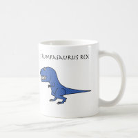 Tasse texturisée bleue de Grumpasaurus Rex