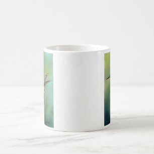 Tasse Throated rouge d'art de colibri