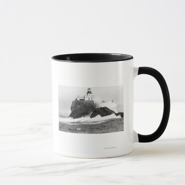 Tasse Tillamook, Phare De L'Oregon Près De La Mer, OU (Droite)