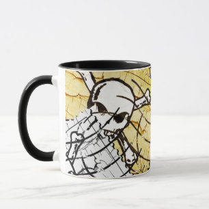 Tasse Timbre crâne drôle