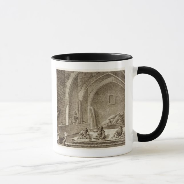 Tasse Tissant une couverture, des arts du volume II et (Droite)