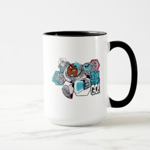Tasse Titans Ados, allez !   Graphique Arsenal de Cyborg