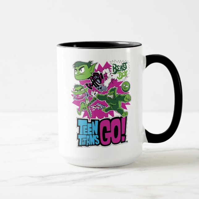 Tasse Titans Ados, allez ! | Les Shapeshifts Beast Boy (Droite)