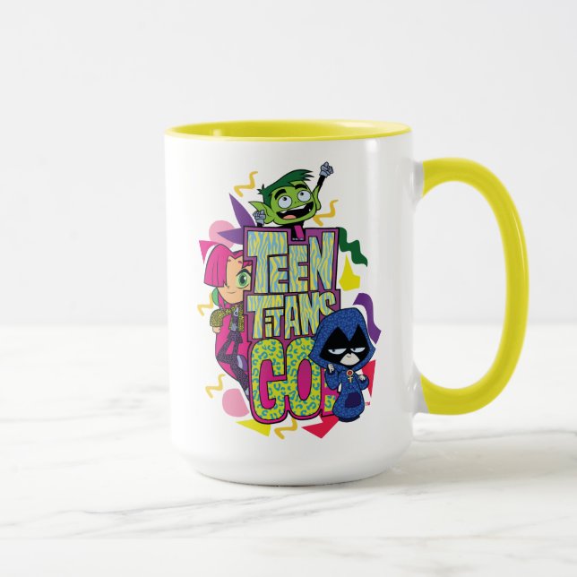 Tasse Titans Ados, partez ! | Logo Poster de animal "Fil (Droite)
