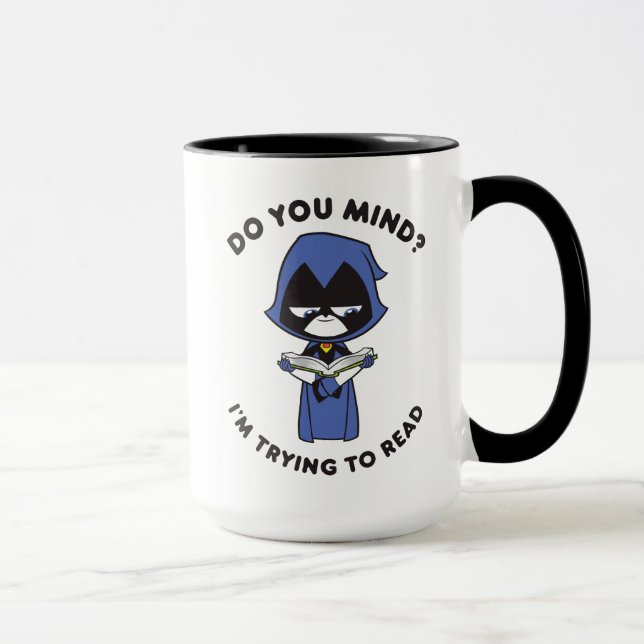Tasse Titans Ados, partez ! | Raven "J'essaie de lire" (Droite)