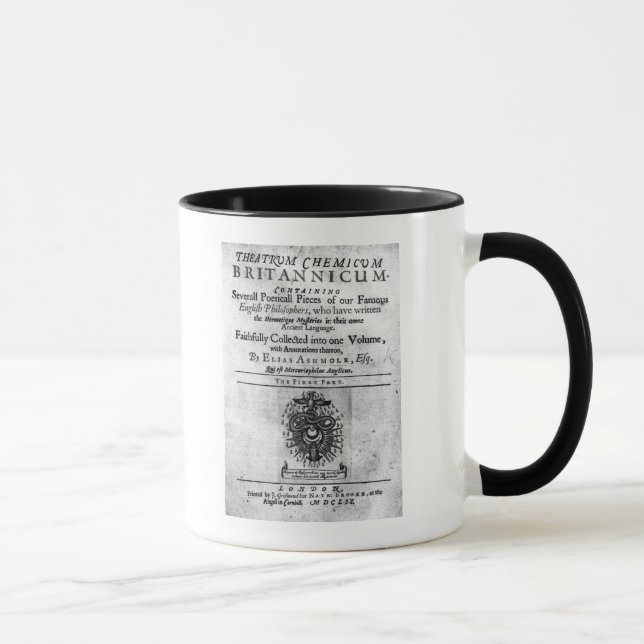 Tasse Titlepage 'Theatrum Chemicum Britannicum (Droite)